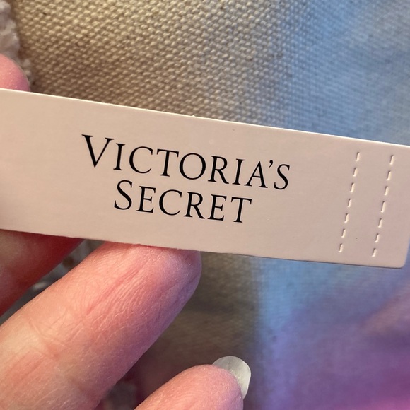 Victoria's Secret Pink to Fuchsia Ombre Extra Large Canvas Tote - Picture 2 of 11